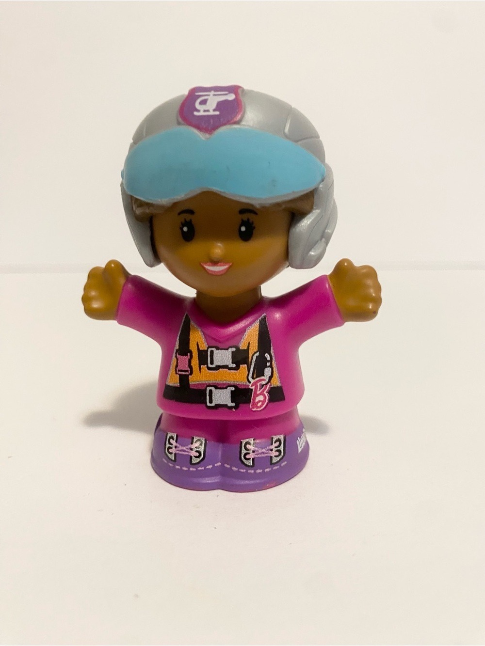 Little People Helicopter Pilot Barbie Figure Fisher Price Playset Doll 4/$20 🛑
